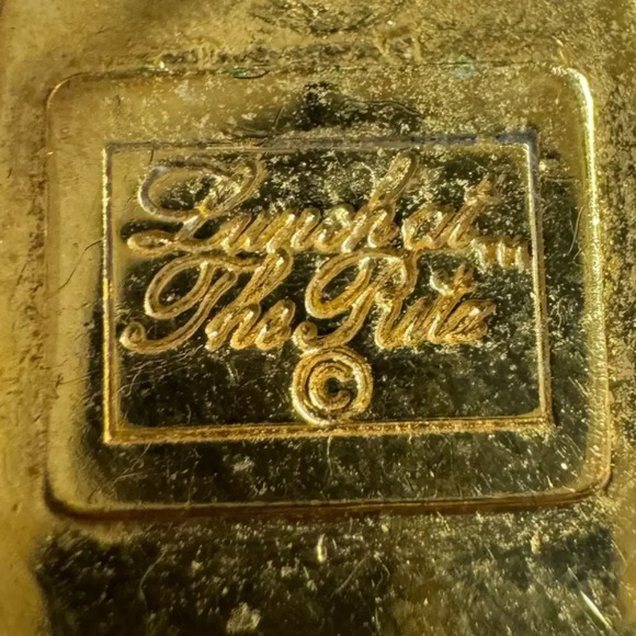 Lunch At The Ritz RARE Christmas Dangle Earrings, Santa, Snowflakes, Rhinestones - Picture 3 of 4